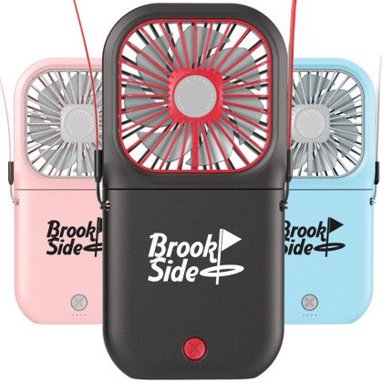Custom Power Bank and Folding Neck Fan - All Colors Custom Power Bank and Folding Neck Fan - All Colors