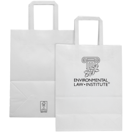 Custom Medium White FSC Paper Bag