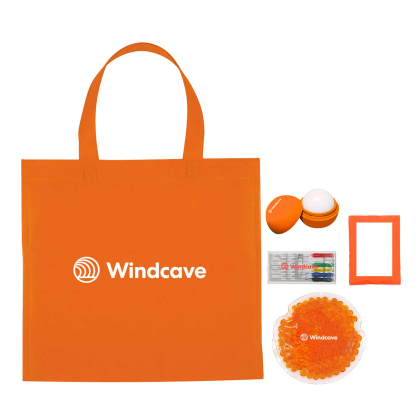 Custom Tradeshow Survival Kit - Orange Custom Tradeshow Survival Kit - Orange
