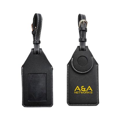 Custom Luggage Tag with Airtag Holder - Black Custom Luggage Tag with Airtag Holder - Black
