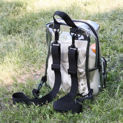 Custom Clear Stadium Event Backpack - Back View
