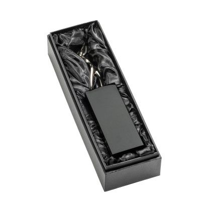Custom Black Peale Golf Award - Large Packaging View Custom Black Peale Golf Award - Large Packaging View