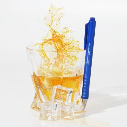 Custom Swizzle Pen - Blue Lifestyle Custom Swizzle Pen - Blue Lifestyle