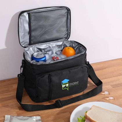 Custom rPET Lunch Cooler Bag: 6 Can - Lifestyle View