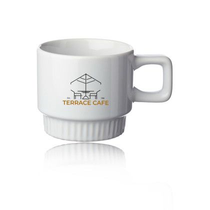 Custom Rexburg 10 oz. Stack -N- Sip Mugs - White