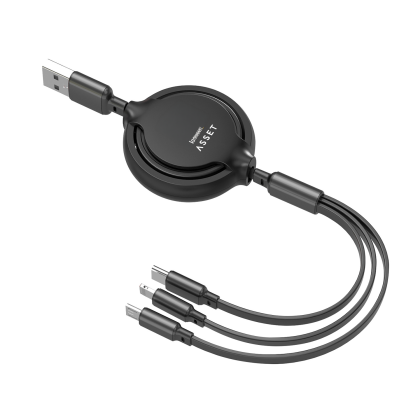 Custom The Pocket-sized Tech Kit - Black Charging Cable View 