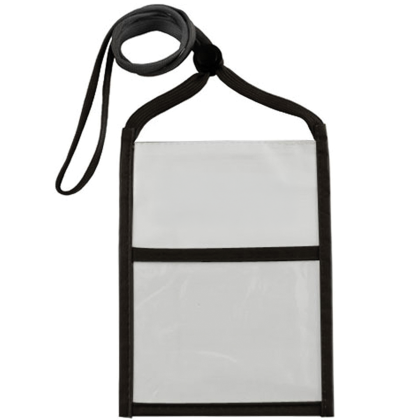 Custom Two Tone Double Window Pouch - White Custom Two Tone Double Window Pouch - White