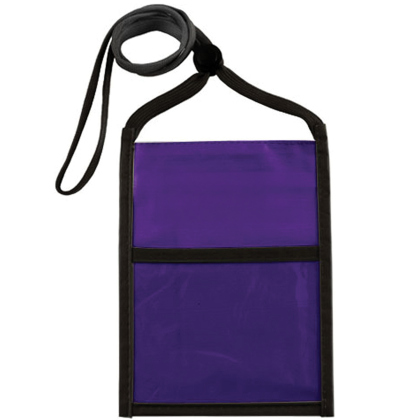 Custom Two Tone Double Window Pouch - Violet Custom Two Tone Double Window Pouch - Violet