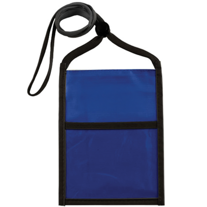Custom Two Tone Double Window Pouch - Royal Blue Custom Two Tone Double Window Pouch - Royal Blue