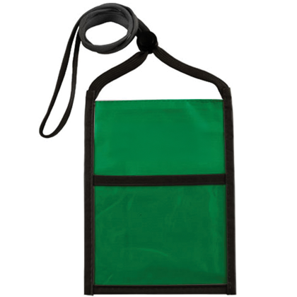 Custom Two Tone Double Window Pouch - Green Custom Two Tone Double Window Pouch - Green