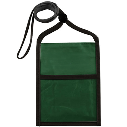 Custom Two Tone Double Window Pouch - Dark Green Custom Two Tone Double Window Pouch - Dark Green