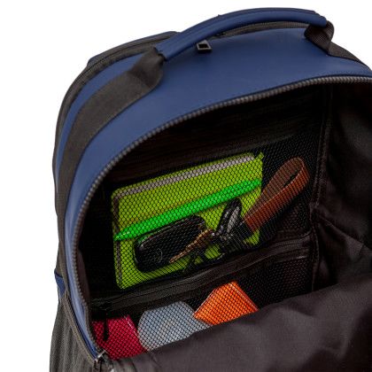 Custom Call Of The Wild Roam Lite 15.5" Laptop Backpack - Navy Blue In Use Custom Call Of The Wild Roam Lite 15.5" Laptop Backpack - Navy Blue In Use