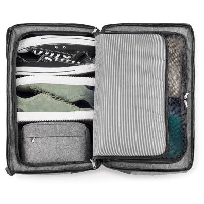 Custom Nomad Must Haves Weekender Duffle-Backpack - Open View Custom Nomad Must Haves Weekender Duffle-Backpack - Open View