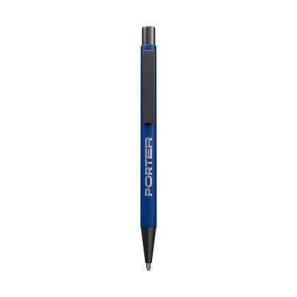 Custom Phase Recycled Aluminum Ballpoint Pen - Navy Blue Custom Phase Recycled Aluminum Ballpoint Pen - Navy Blue