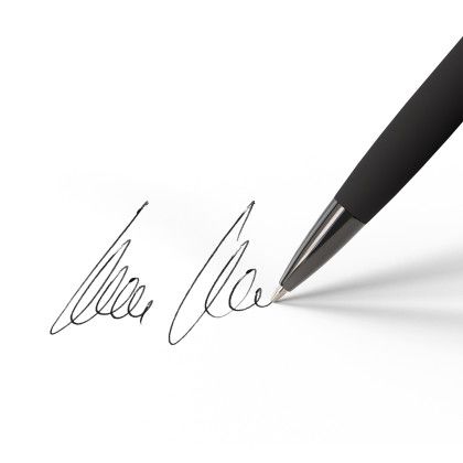 Custom Atlas Call of the Wild Ballpoint Pen - Black In Use Custom Atlas Call of the Wild Ballpoint Pen - Black In Use