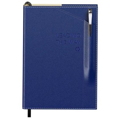 Custom Bradford A5 Refillable Journal Pen Combo - Blue Custom Bradford A5 Refillable Journal Pen Combo - Blue