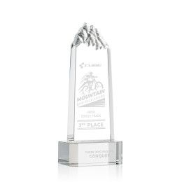 Custom Himalayas Tower Award on Clear Base Small - Etched Custom Himalayas Tower Award on Clear Base Small - Etched