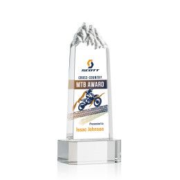 Custom Himalayas Full Color Award on Clear Base Small Custom Himalayas Full Color Award on Clear Base Small