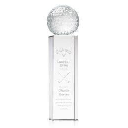 Custom Golf Ball Award on Dakota Base Large - Etched Custom Golf Ball Award on Dakota Base Large - Etched