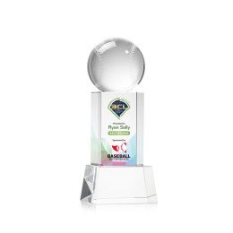 Custom Small Baseball Full Color Award on Belcroft Clear Base Custom Small Baseball Full Color Award on Belcroft Clear Base