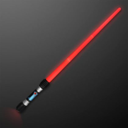 Custom Expandable Red Saber Light Up Swords - Front View Custom Expandable Red Saber Light Up Swords - Front View