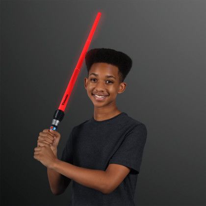 Custom Expandable Red Saber Light Up Swords - In Use Custom Expandable Red Saber Light Up Swords - In Use