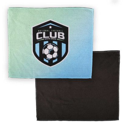 Custom 18" x 15" Full Color Rally Towel - Black Custom 18" x 15" Full Color Rally Towel - Black