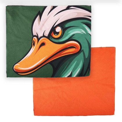 Custom 18" x 15" Full Color Rally Towel - Orange Custom 18" x 15" Full Color Rally Towel - Orange