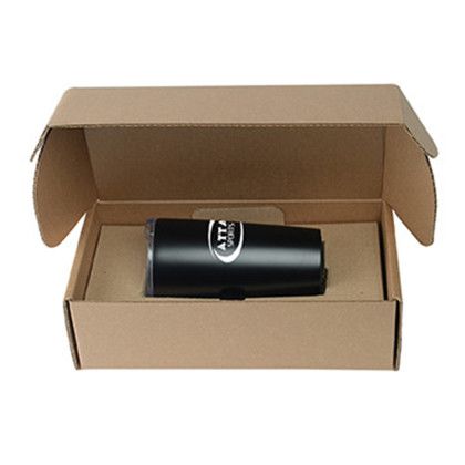 Custom 20 oz. Everest Stainless Steel Tumbler with Gift Box - Matte Black Front View Custom 20 oz. Everest Stainless Steel Tumbler with Gift Box - Matte Black Front View
