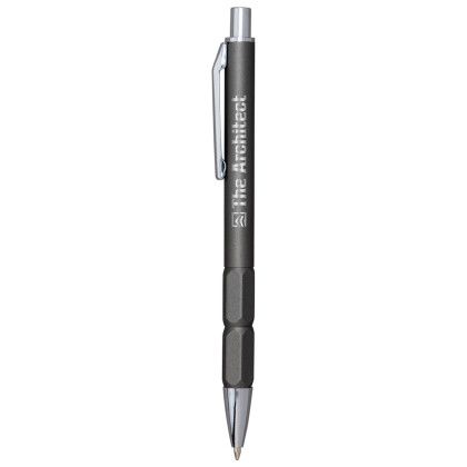 Custom Stone Comfort Pen - Gunmetal Custom Stone Comfort Pen - Gunmetal