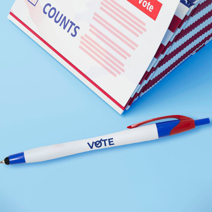 Custom Javalina Classic Stylus Pen (Pat #D709,949) - Patriotic Lifestyle View Custom Javalina Classic Stylus Pen (Pat #D709,949) - Patriotic Lifestyle View
