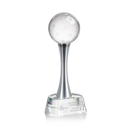 Custom Pickleball Award on Willshire Base Medium Custom Pickleball Award on Willshire Base Medium