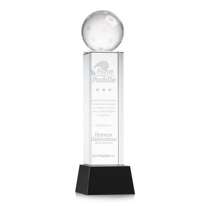 Custom Pickleball Award on Belcroft Black Base Large - Etched