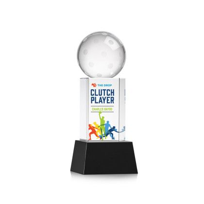 Custom Pickleball Full Color Award on Belcroft Black Base Small Custom Pickleball Full Color Award on Belcroft Black Base Small