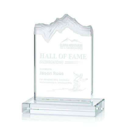 Custom Small Jade Kilimanjaro Award with Standard Base - Etched Custom Small Jade Kilimanjaro Award with Standard Base - Etched