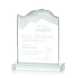Custom Medium Jade Kilimanjaro Award with Standard Base - Etched Custom Medium Jade Kilimanjaro Award with Standard Base - Etched