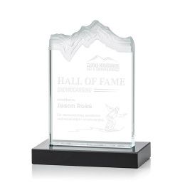 Custom Small Black Kilimanjaro Award with Standard Base - Etched Custom Small Black Kilimanjaro Award with Standard Base - Etched