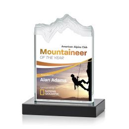 Custom Small Kilimanjaro Full Color Award with Black Standard Base Custom Small Kilimanjaro Full Color Award with Black Standard Base