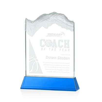 Custom Kilimanjaro Award on Sky Blue Newhaven Base Medium - Etched