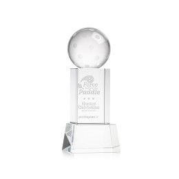 Custom Pickleball Award on Belcroft Clear Base Small - Etched Custom Pickleball Award on Belcroft Clear Base Small - Etched