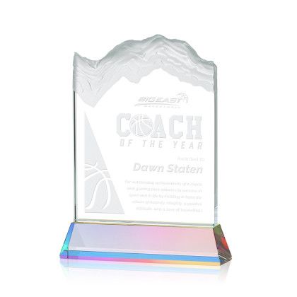 Custom Kilimanjaro Award on Prismatic Newhaven Base Medium - Etched Custom Kilimanjaro Award on Prismatic Newhaven Base Medium - Etched