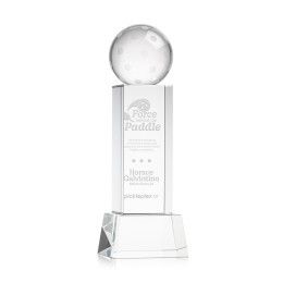 Custom Pickleball Award on Belcroft Clear Base Medium - Etched Custom Pickleball Award on Belcroft Clear Base Medium - Etched