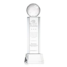 Custom Pickleball Award on Belcroft Clear Base Large - Etched Custom Pickleball Award on Belcroft Clear Base Large - Etched