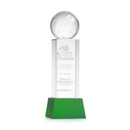 Custom Pickleball Award on Belcroft Green Base Medium - Etched Custom Pickleball Award on Belcroft Green Base Medium - Etched