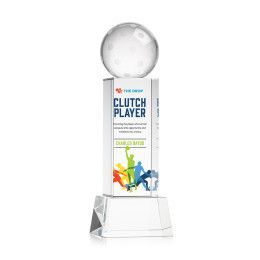 Custom Pickleball Full Color Award on Belcroft Clear Base Medium Custom Pickleball Full Color Award on Belcroft Clear Base Medium