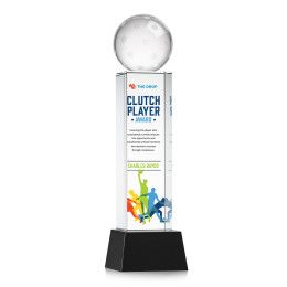 Custom Pickleball Full Color Award on Belcroft Black Base Large Custom Pickleball Full Color Award on Belcroft Black Base Large