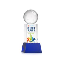 Custom Pickleball Full Color Award on Belcroft Blue Base Small Custom Pickleball Full Color Award on Belcroft Blue Base Small
