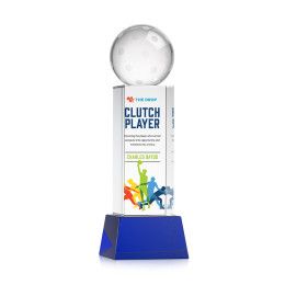 Custom Pickleball Full Color Award on Belcroft Blue Base Medium - Blue Custom Pickleball Full Color Award on Belcroft Blue Base Medium - Blue