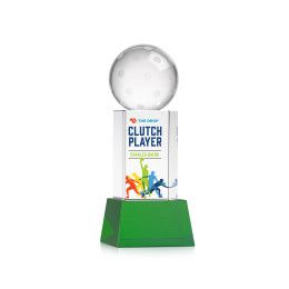 Custom Pickleball Full Color Award on Belcroft Green Base Small Custom Pickleball Full Color Award on Belcroft Green Base Small