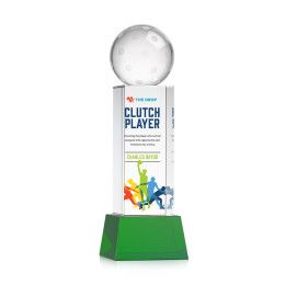Custom Pickleball Full Color Award on Belcroft Green Base Medium - Green Custom Pickleball Full Color Award on Belcroft Green Base Medium - Green